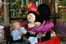 James with Minnie Mouse