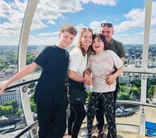 The Wronski family at the London Eye
